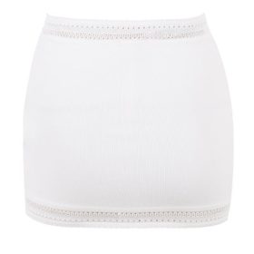 Sarelle Ivory Dainty Knit Mini Skirt - Image 4