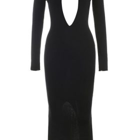 Keeya Black Knit Maxi Dress - Image 2