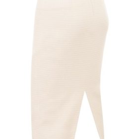 Lena Cream Boucle Pencil Midi Skirt - Image 3