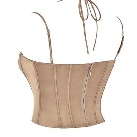 Chantelle Latte Satin Corset - Image 3