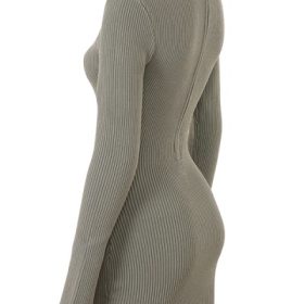 Jada Artichoke Knit Lace Up Dress - Image 3