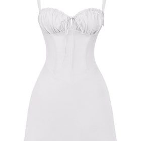 Carlotta White Corset Mini Dress - Image 2