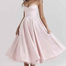 Mademoiselle Ballerina Pink Midi Dress - Image 7