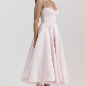 Mademoiselle Ballerina Pink Midi Dress - Image 10