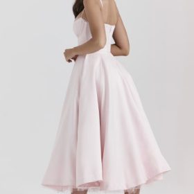 Mademoiselle Ballerina Pink Midi Dress - Image 12