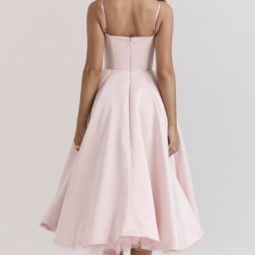 Mademoiselle Ballerina Pink Midi Dress - Image 13