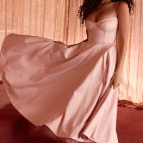 Mademoiselle Ballerina Pink Midi Dress - Image 15