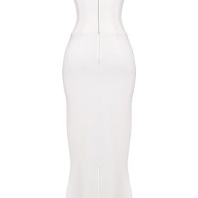 Tamara Ivory Strapless Corset Dress - Image 4