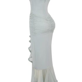 Gabriella Pistachio Ruffled Front Gown - Image 3