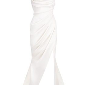 Delphine Ivory Draped Corset Bridal Gown - Limited Edition - Image 2