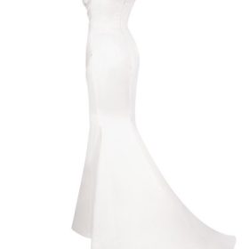 Delphine Ivory Draped Corset Bridal Gown - Limited Edition - Image 3