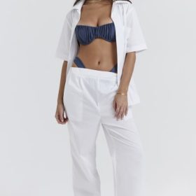 Reno White Relaxed Fit Trousers - Image 5