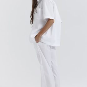 Reno White Relaxed Fit Trousers - Image 11