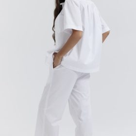 Reno White Relaxed Fit Trousers - Image 12