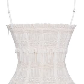 Lula Ivory Sequin Pleat Corset - Image 4