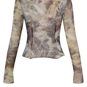 Mistress Rocks Draped Printed Top - Image 4