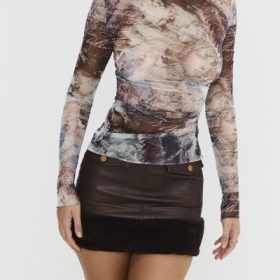 Mistress Rocks Draped Printed Top - Image 8