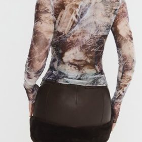 Mistress Rocks Draped Printed Top - Image 12