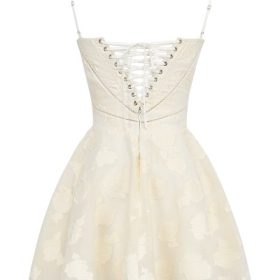 Serenita Vintage Cream Floral Mini Dress - Image 4