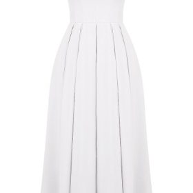 Audrey White Strapless Midi Sundress - Image 2