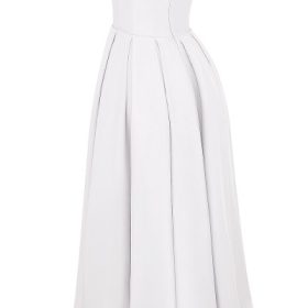Audrey White Strapless Midi Sundress - Image 3