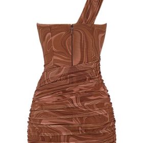 Clementine Swirl Print Cut Out Mini Dress - Image 4