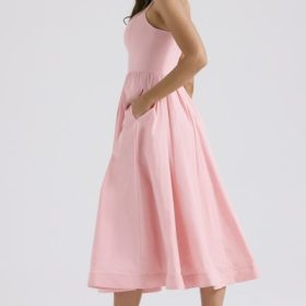 Lolita Rose Pink Cotton Corset Sundress - Image 11