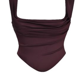 Una Rich Brown Corset - Image 2