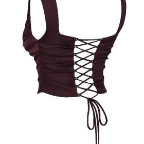 Una Rich Brown Corset - Image 3