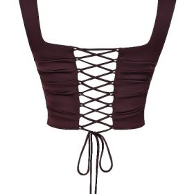 Una Rich Brown Corset - Image 4