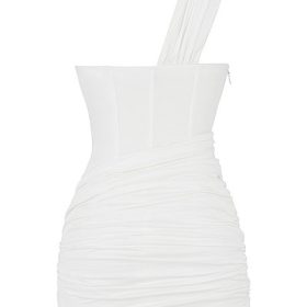 Clementine White Cut Out Mini Dress - Image 4