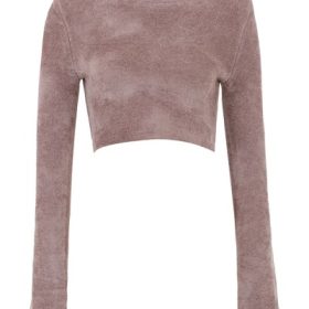 Suri Rose Chenille Cropped Top - Image 2