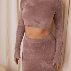 Suri Rose Chenille Cropped Top - Image 6