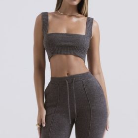 Sia Charcoal Cashmere Blend Bralette - Image 9