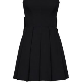 Emmanuela Black Strapless Detachable Bow Mini Dress - Image 2