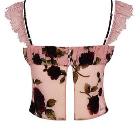 Graciela Dusty Pink Devore Top - Image 4