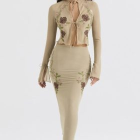 Lailah Artichoke Floral Maxi Skirt - Image 7