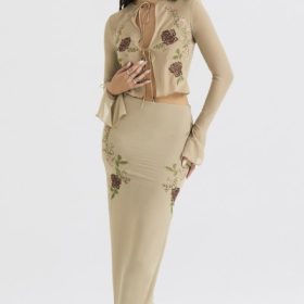 Lailah Artichoke Floral Maxi Skirt - Image 8
