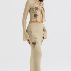 Lailah Artichoke Floral Maxi Skirt - Image 9