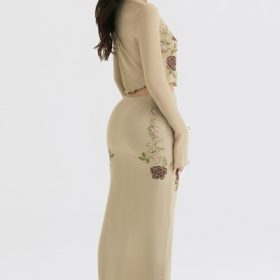 Lailah Artichoke Floral Maxi Skirt - Image 10