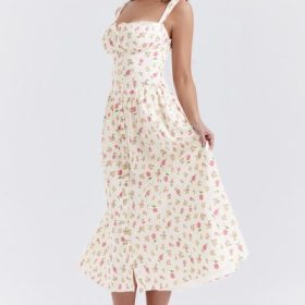 Tatiana Rose Print Midi Sundress - Image 10