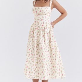 Tatiana Rose Print Midi Sundress - Image 11