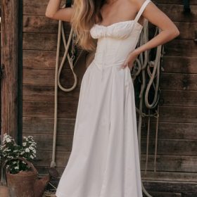 Carmen White Bustier Sundress - Image 16