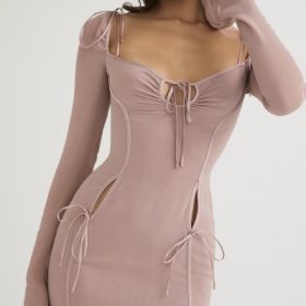 Ophelia Blush Cutout Midi Dress - Image 10