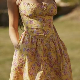 Tatiana Butter Print Midi Sundress - Image 16