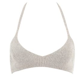 Jolene Oatmeal Ribbed Knit Bralette - Image 2