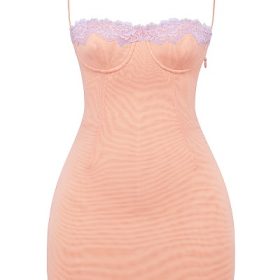 Harper Sorbet Lace Trimmed Mini Dress - Image 2