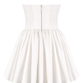 Katherine White Strapless Corset Mini Dress - Image 4