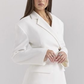 Hudson White Hourglass Blazer - Image 9