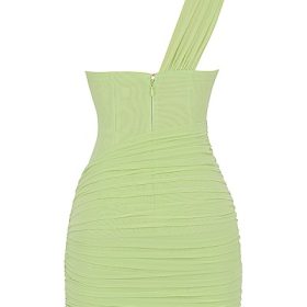 Clementine Lime Cut Out Mini Dress - Image 4